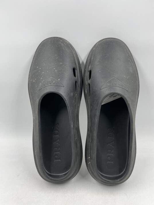 Authentic Prada Mellow Rubber Mule Loafers M 12 image number 6