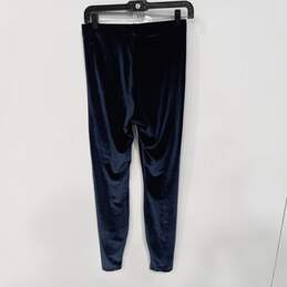 Fabretics Emma Velour Women's Blue Leggings Size M/8 W/Tags