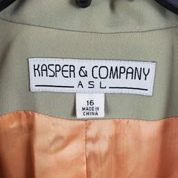 Kasper & Company Women Green Blazer Sz 16 NWT alternative image