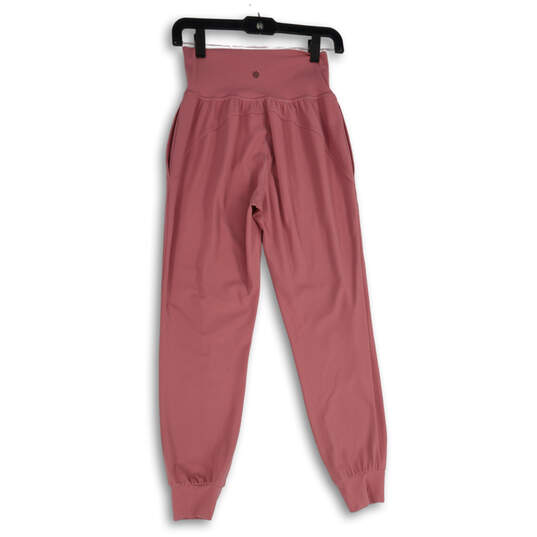 Womens Pink Flat Front Elastic Waist Pull-On Jogger Pants Size XS image number 2