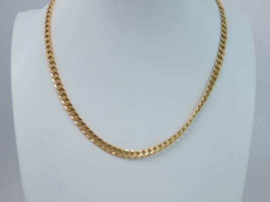14k Yellow Gold Curb Chain Necklace 10.2g image number 1