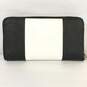 Michael Kors Jet Set Center Stripe Zip Wallet Black White image number 4