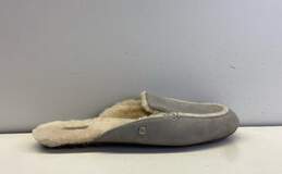 UGG Gray Suede Shearling Slides Shoes Women's Size 9