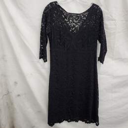 Karen Kane Black Lace V-Neck 3/4 Sleeve Dress Women's Size L NWT