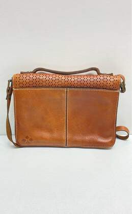 Patricia Nash Brown Leather Small Messenger Crossbody Bag alternative image