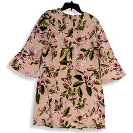 NWT White House Black Market Womens Pink Green Floral Shift Dress Size 10 alternative image
