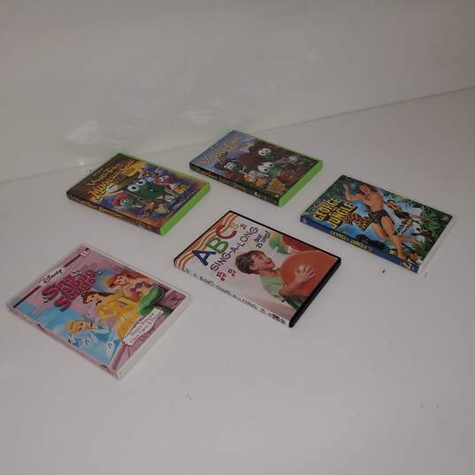 Untested Vintage Children's DVD Lot of 5 Veggie Tales George of the Jungle + More image number 1
