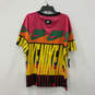 NWT Womens Multicolor Graphic Print Round Neck Short Sleeve T-Shirt Size L image number 2