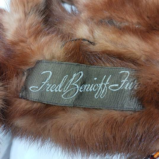 Fred Benioff Furs Women's Mink Fur Scarf 54" Long image number 3