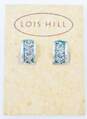 Lois Hill Sterling Silver Scroll Mini Hoop Earrings 12.4g image number 1