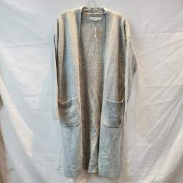 Loft Long Gray Cardigan Sweater NWT Size S