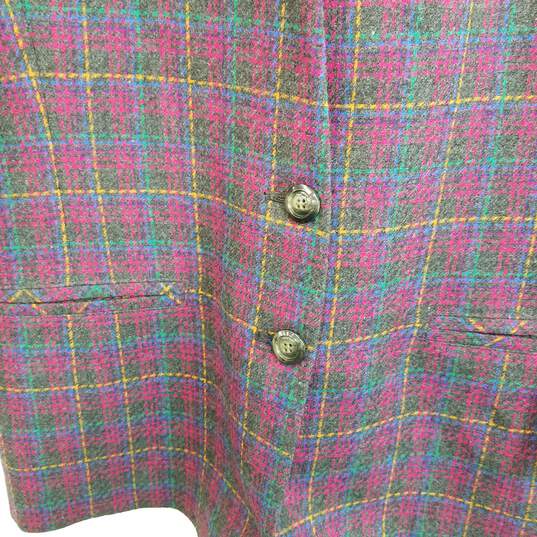 Vintage Pendleton women's multicolor wool plaid skirt jacket set size 10 image number 4