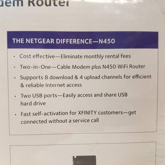 NETGEAR N450 WiFi Cable Modem Router image number 6