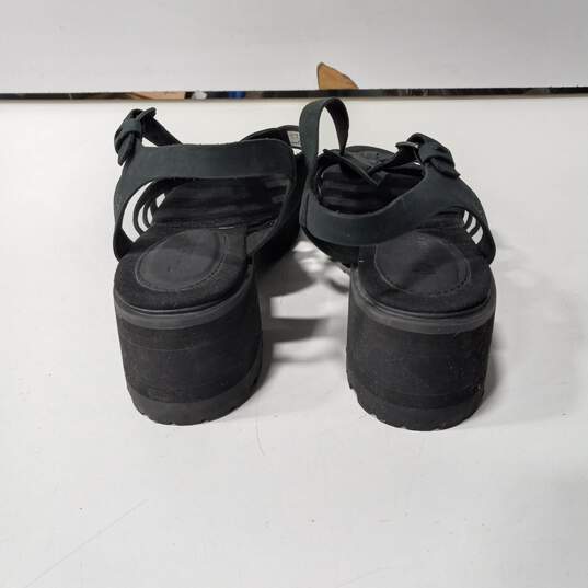 Timberland Women's Black Leather Strappy Open Toe Sandals Size 10 image number 4