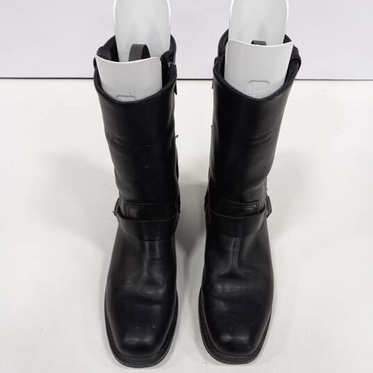 Men's Black Harley Davidson Boots Size 9 1.2 image number 3