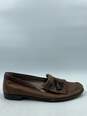 Authentic Bally Fringe Brown Loafers M 10M image number 1
