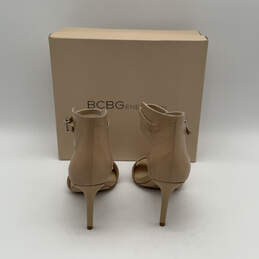 NIB Womens BG-DREAM Brown Leather Stiletto Ankle Strap Heels Size 6.5 M alternative image
