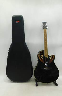 Applause by Ovation AE 48 Model Round-Back Acoustic Electric Guitar w/ Case
