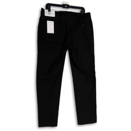 NWT Mens Black Flat Front Slash Pocket Straight Leg Chino Pants Size 36x30 alternative image