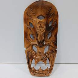 Hand Carved Wooden Decorative Face Mask Wall Decor