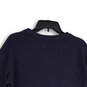 NWT Womens Navy Social Crew Neck Long Sleeve Pullover Sweatshirt Size M image number 4