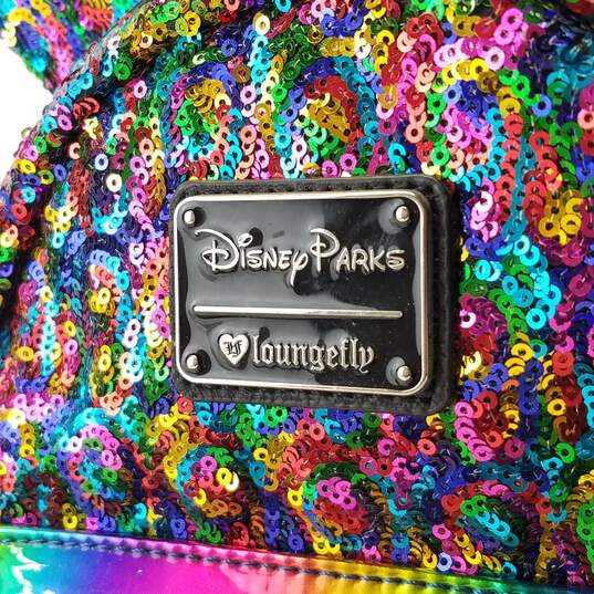Loungefly x Disney Mickey Mouse Rainbow Mini Backpack Multicolor image number 8
