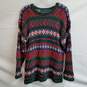 Abercrombie & Fitch vintage multicolor patterned knit sweater men's S image number 1