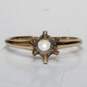 14K Yellow Gold Ring Size 6 FOR SETTING - 1.36g image number 6