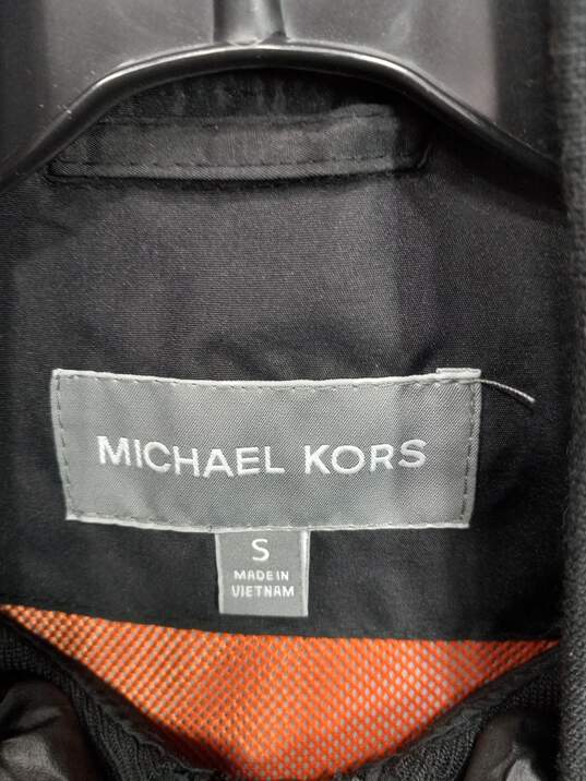 Michael Kors Black Bomber Jacket Women's Size S image number 4