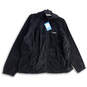 NWT Mens Gray Long Sleeve Mock Neck Pockets Full Zip Fleece Jacket Size 3X image number 1
