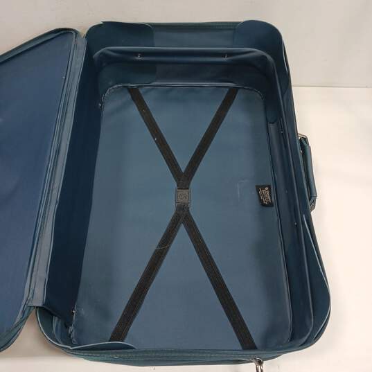 Samsonite Easy Going III Canvas Dark Teal Blue Travel Luggage image number 7