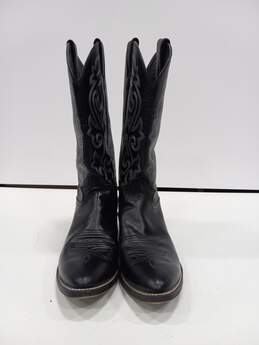 Justin Classic Black Western Boots Size 10.5E alternative image
