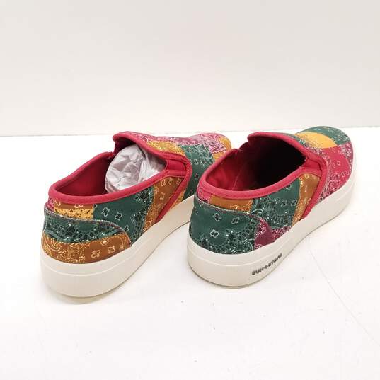 Sun + Stone Reins Bandana Print Canvas Slip On Sneakers Men's Size 7.5 image number 4