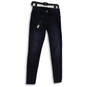 NWT Womens Blue Denim Dark Wash 5-Pocket Design Skinny Leg Jeans Size 28 image number 1
