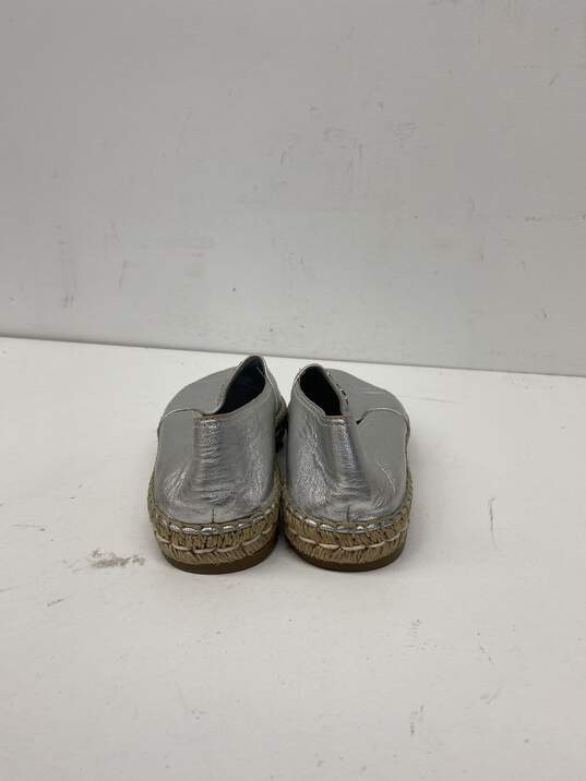 Prada Silver Slip-On Casual Shoe Women 9 image number 5