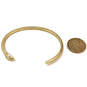 Designer Lucky Brand Gold-Tone Fashionable Snake Cuff Bracelet image number 3