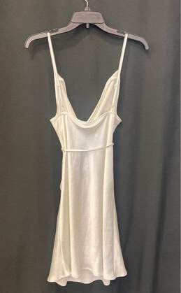 MOTEL Women's White Satin Mini Dress - Size Medium alternative image