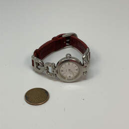 Designer Coach Silver-Tone Adjustable Strap Round Dial Analog Wristwatch alternative image