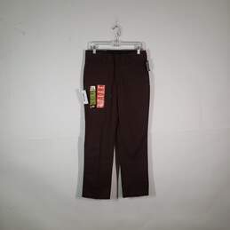 NWT Mens Twill Slim Fit Slash Pockets Tapered Leg Work Pants Size 31x30