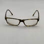 Mens Brown RB5245 Clear Lens Tortoise Frame Full Rim Rectangle Eyeglasses image number 2
