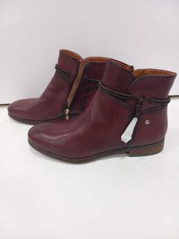 Pikolinos Burgundy Leather Boots Size 8.5(EU 39) NWT alternative image