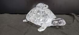 Vintage Shannon Crystal Turtle Candy Dish w/Lid alternative image