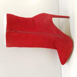 Steve Madden Wagner Red Suede Boots Size 8.5 alternative image