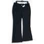 NWT Express Womens Black High Rise Wide Leg Ankle Pants Size Large image number 1