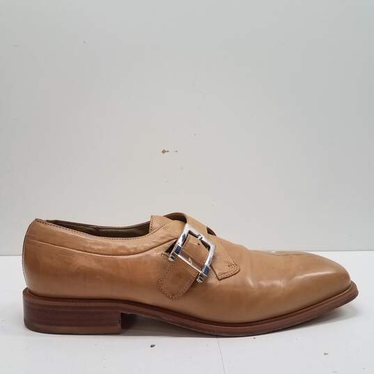 Giorgio Brutini Tan Leather Buckle Strap Slip On Dress Shoes Men's Size 11 M image number 1