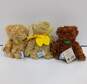 Bundle Of 3 Vintage Stuffed Animal Boyd's Bears Plush Toy Doll image number 2