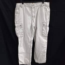 Men's Carhartt White Denim Jeans Size 40X32
