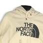 NWT The North Face Mens Cream Long Sleeve Kangaroo Pocket Pullover Hoodie Sz XL image number 3