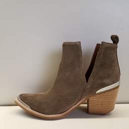 Jeffrey Campbell Cromwell Tan Suede Ankle Boots Shoes Size 7.5 M alternative image