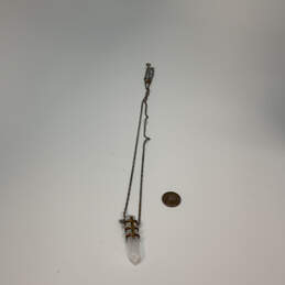 Designer Stella & Dot Two-Tone Adjustable Chain Bullet Pendant Necklace alternative image